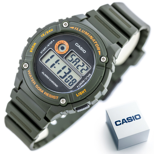 Casio Men's Watch W-216H-3B + BOX