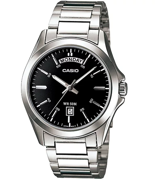 CASIO MEN'S WATCH MTP-1370D-1A1V (zd025b) + BOX