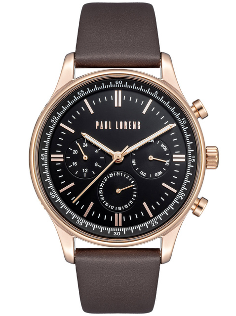 PAUL LORENS MALE WATCH - PL10602A2-1B1 (zg362g) + BOX