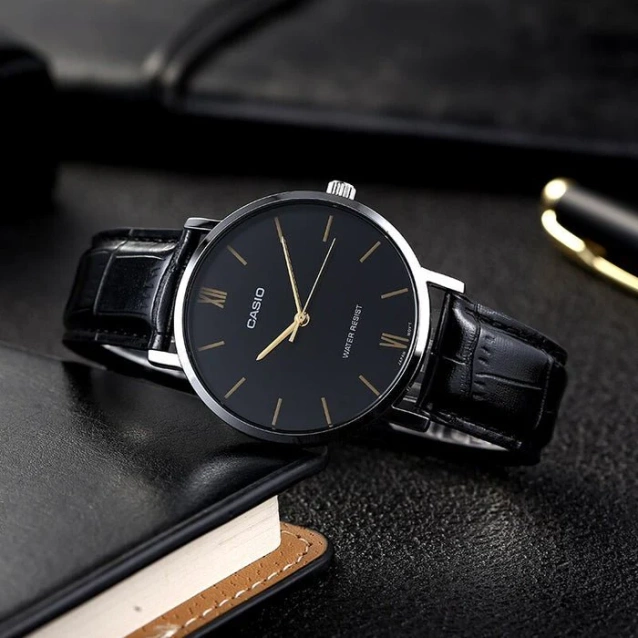ZEGAREK MĘSKI CASIO MTP-VT01L-1B + BOX (zd165g) 