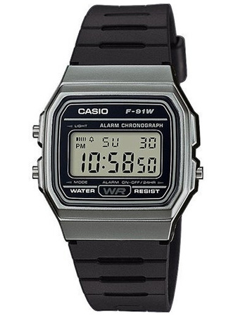 CASIO MEN'S WATCH F-91WM-1BDF (zd102d) + BOX