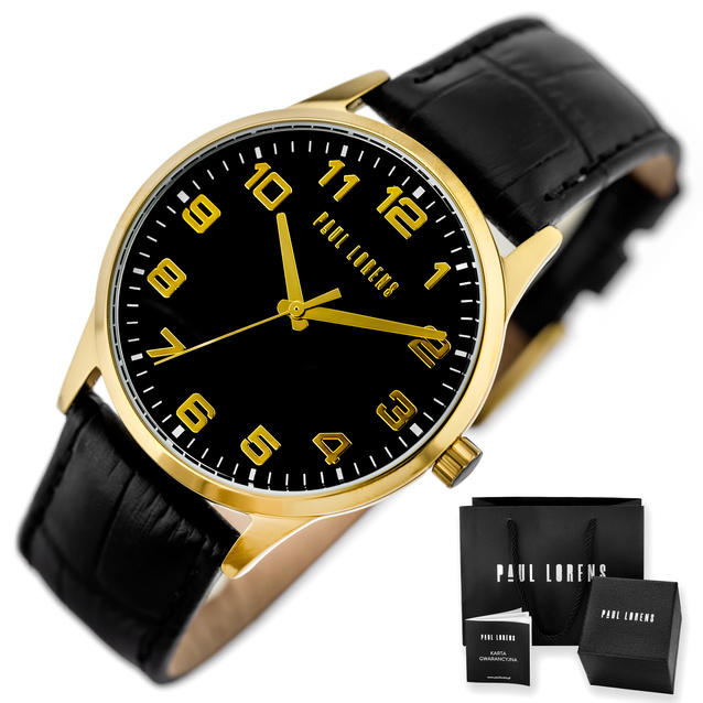 PAUL LORENS MALE WATCH - PL20022A-1A2 (zg377c) + BOX