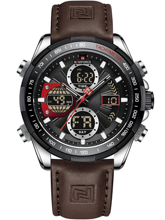 ZEGAREK MĘSKI NAVIFORCE NF9197L S/B/D.BN + BOX