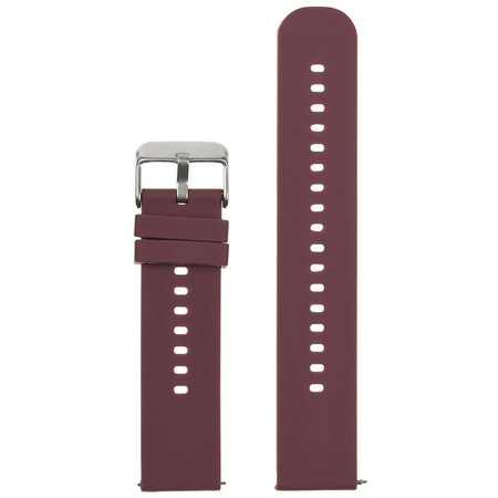 U27 rubber watch strap - purple/silver - 20mm