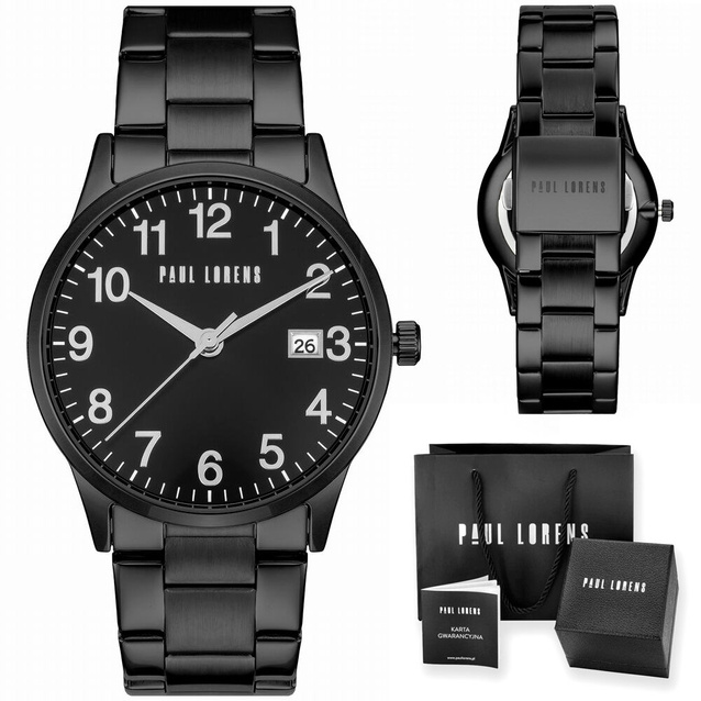 PAUL LORENS MALE WATCH - PL14573B2-1A5 (zg368a) + BOX