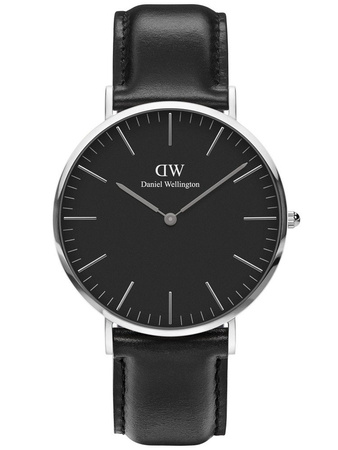 ZEGAREK MĘSKI DANIEL WELLINGTON Classic Black Sheffield DW00100133 + BOX