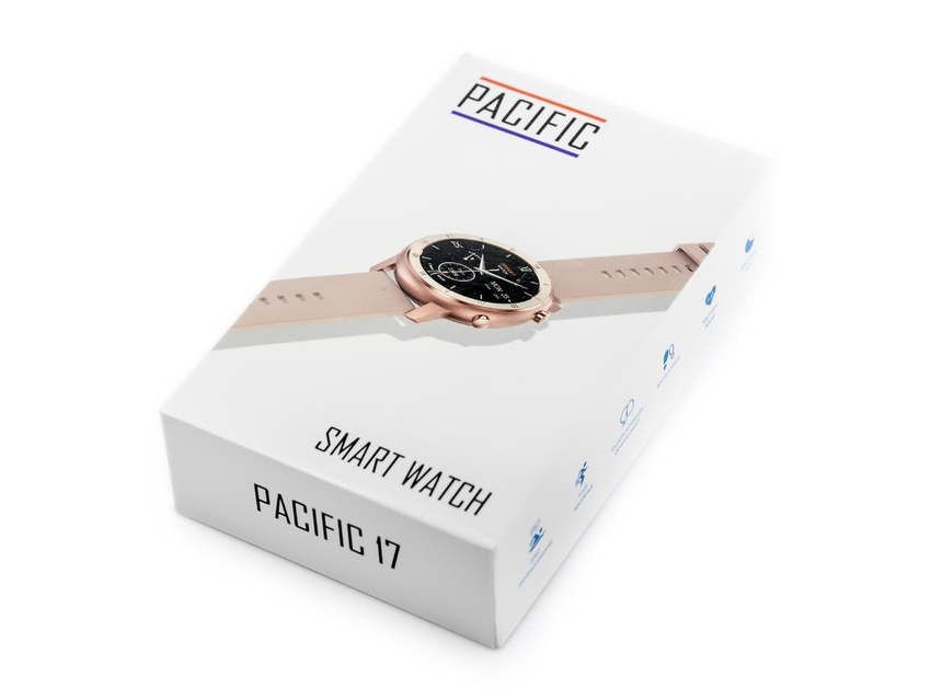 SMARTWATCH UNISEX Pacific 17-3 Bransoleta - srebrna + dodatkowy PASEK (sy010c)