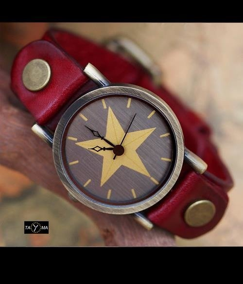 TAYMA WOMEN'S WATCH - RETRO PUNK 27 - red (zx583a)