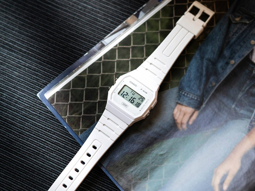 ZEGAREK MĘSKI CASIO F-91WB-7A + BOX