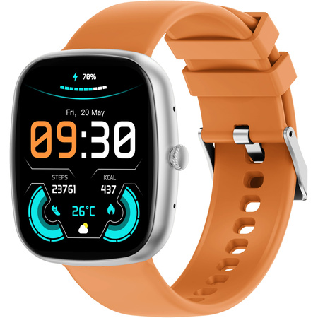 SMARTWATCH UNISEX GRAVITY GT18-4 - ROZMOWY BLUETOOTH, DODATKOWY PASEK (sg036d)