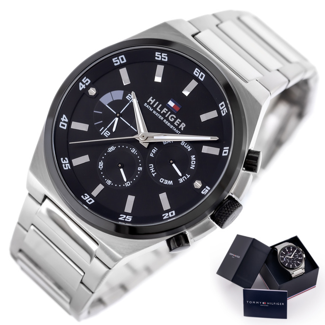 TOMMY HILFIGER DEXTER MEN'S WATCH 1792087 (zf104b) + BOX
