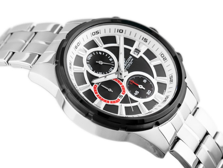 ZEGAREK MĘSKI RUBICON RNDE09 (zr101b) chronograf szafirowe szkło