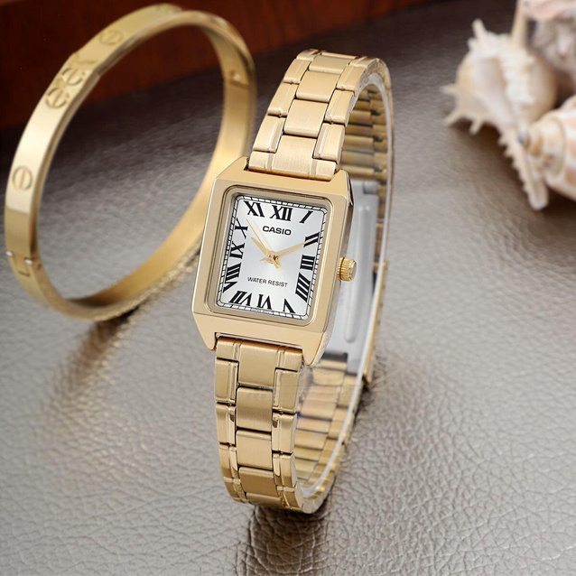 CASIO LTP-V007G-9B WOMEN'S WATCH + BOX (zd638i)