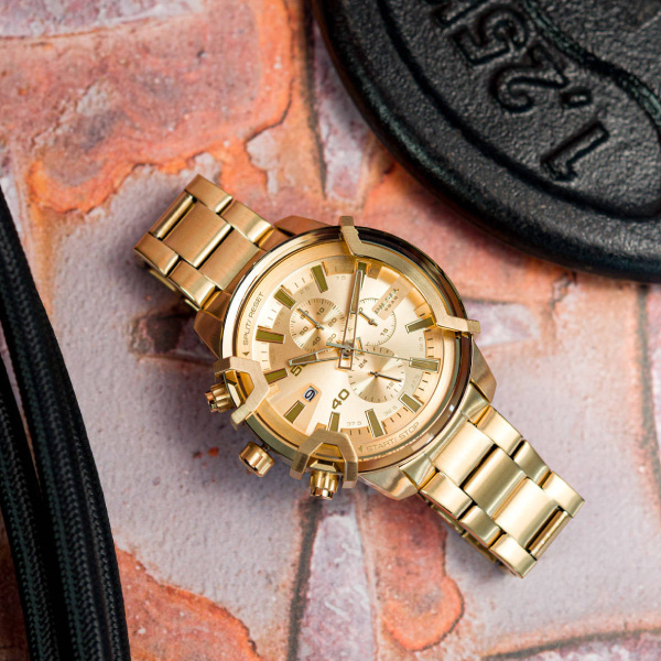 DIESEL Griffed Chronograph Men's Watch DZ4573 + BOX