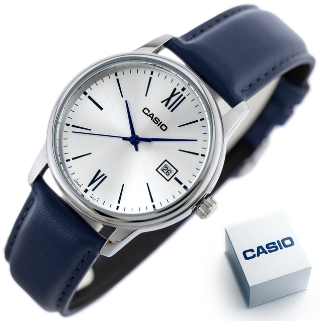 CASIO MALE WATCH MTP-V002L-2B3 + BOX (zd224b)