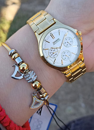 CASIO LTP-V300G-7A WOMEN'S WATCH (zd566b) + BOX