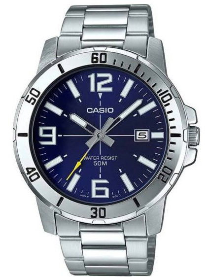 CASIO MEN'S WATCH MTP-VD01D-2B (zd175a) + BOX