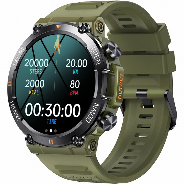 SMARTWATCH MĘSKI GRAVITY GT7-3 PRO - WYKONYWANIE POŁĄCZEŃ, PULSOKSYMETR (sg018c)