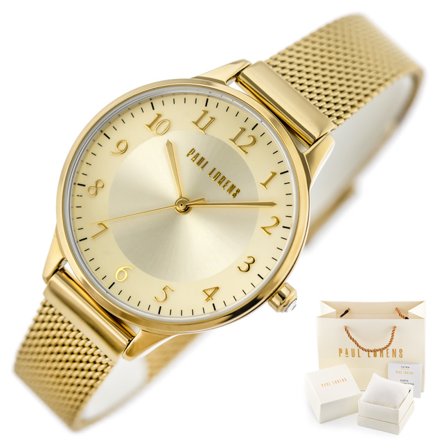 PAUL LORENS WOMEN'S WATCH - PL12189B-4D1 (zg550d) + BOX
