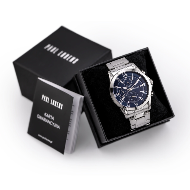 PAUL LORENS MALE WATCH - PL3844B2-6C1 (zg363f) + BOX