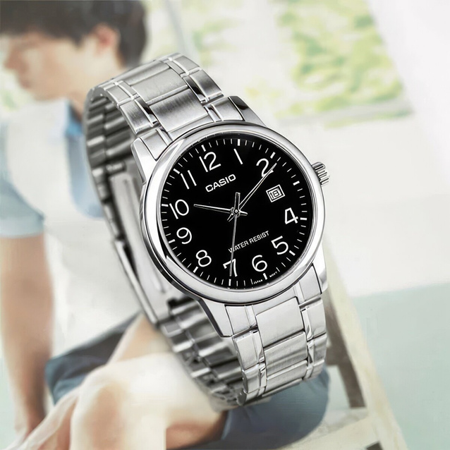 CASIO MEN'S WATCH MTP-V002D-1BUDF (zd103e) + BOX