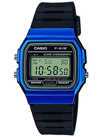 ZEGAREK MĘSKI CASIO F-91WM-2ADF (zd102e)  + BOX