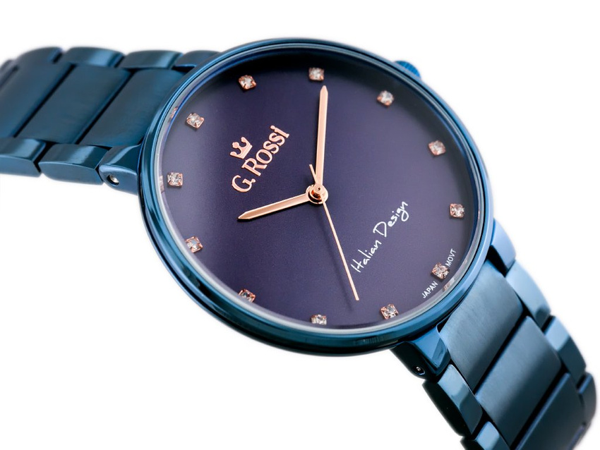 ZEGAREK G. ROSSI - 11155B2-6F3 (zg784g) blue + BOX