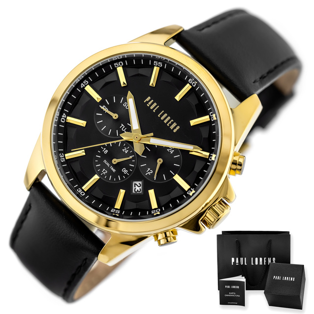 PAUL LORENS MALE WATCH - PL20010A-1A2 (zg379e) + BOX