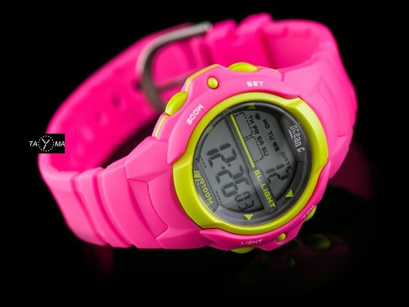 ZEGAREK DAMSKI OCEANIC M0916 - WR100 (ze516a)  pink