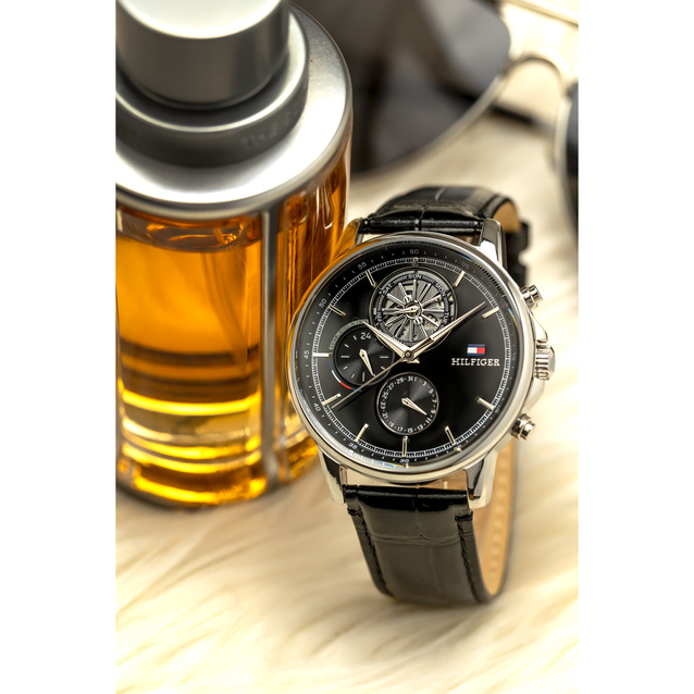 TOMMY HILFIGER MEN'S WATCH 1710605 Steward Open Heart + BOX