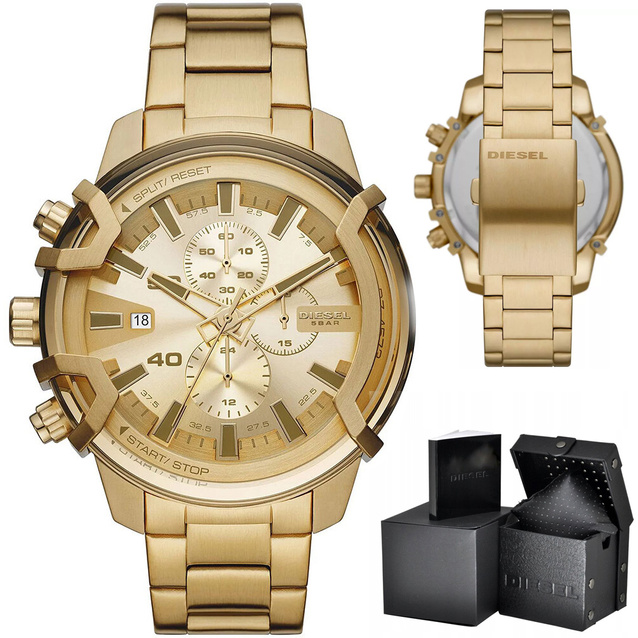 DIESEL Griffed Chronograph Men's Watch DZ4573 + BOX