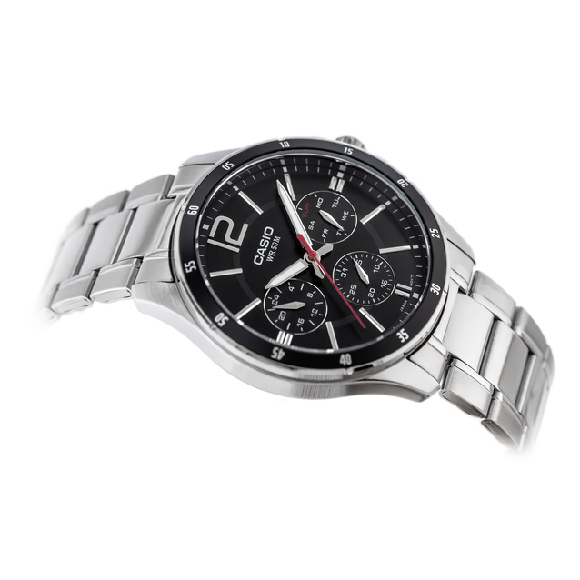 CASIO MEN'S WATCH MTP-1374D-1AV (zd063b) + BOX