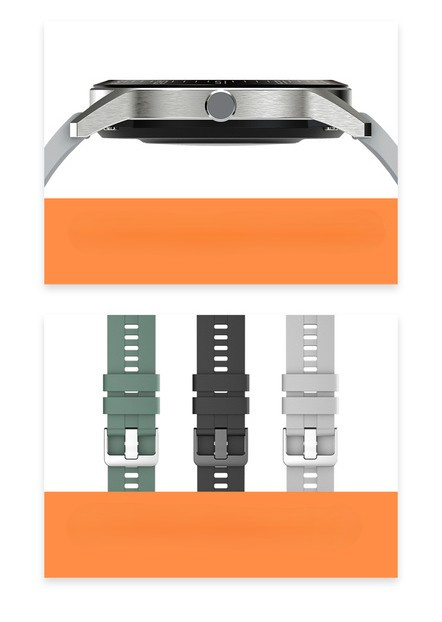 SMARTWATCH MĘSKI G. Rossi SW018-1 silver/black (sg012a) WŁASNE TARCZE