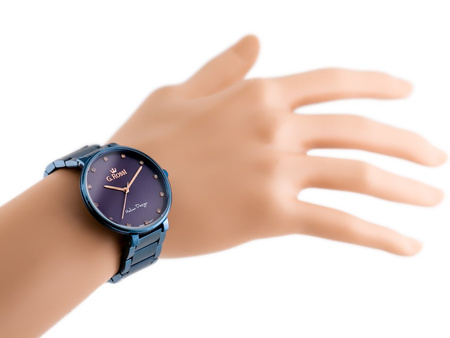 G. ROSSI WATCH - 11155B2-6F3 (zg784g) blue + BOX