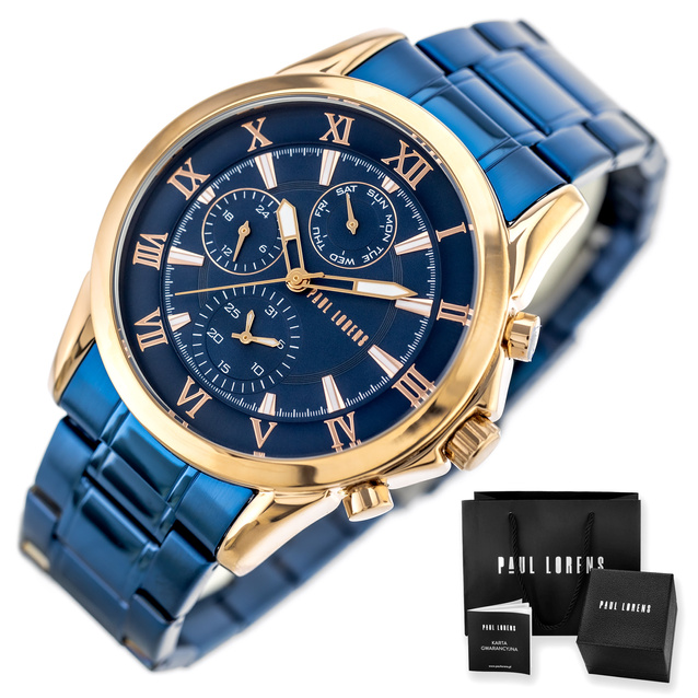 ZEGAREK MĘSKI PAUL LORENS - PL3844B2-6F3 + BOX