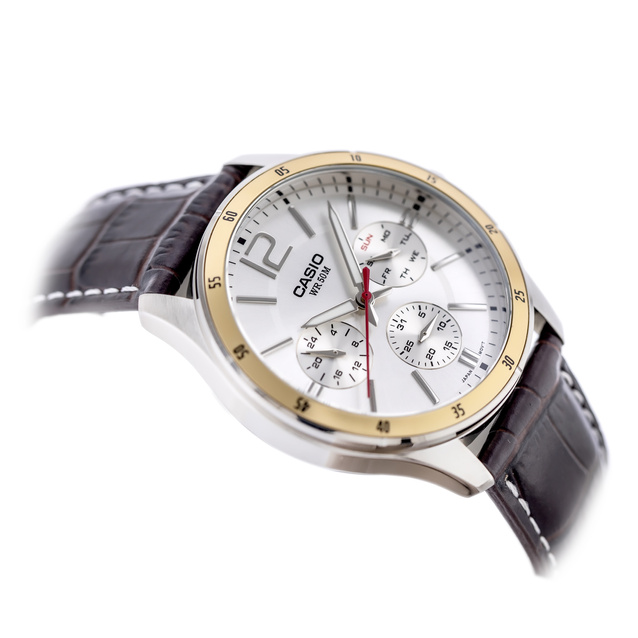 CASIO MEN'S WATCH MTP-1374L-7AVDF (zd064a) + BOX
