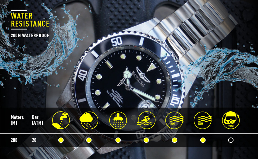 INVICTA DIVER PROFESSIONAL MEN'S WATCH 29176 - AUTOMAT WR200 (zv004a)