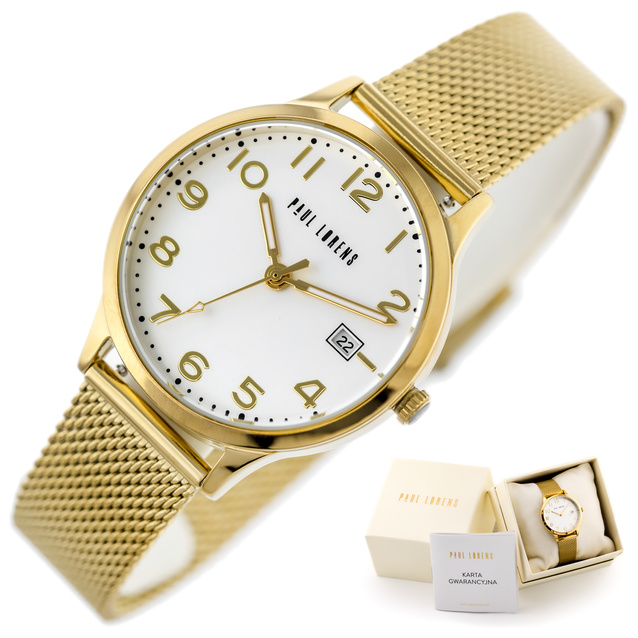 PAUL LORENS WOMEN'S WATCH - PL20000B-3D1 (zg572a) + BOX