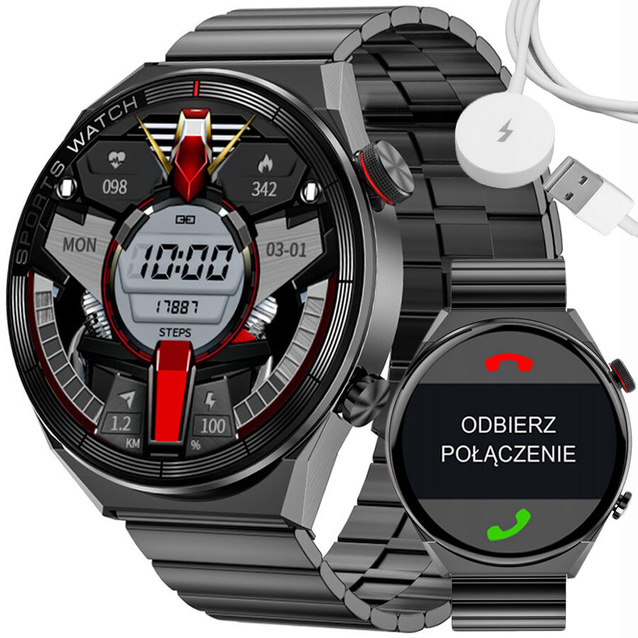 Rubicon RNCE99 MALE SMARTWATCH - CONNECTIONS, WIRELESS CHARGING 