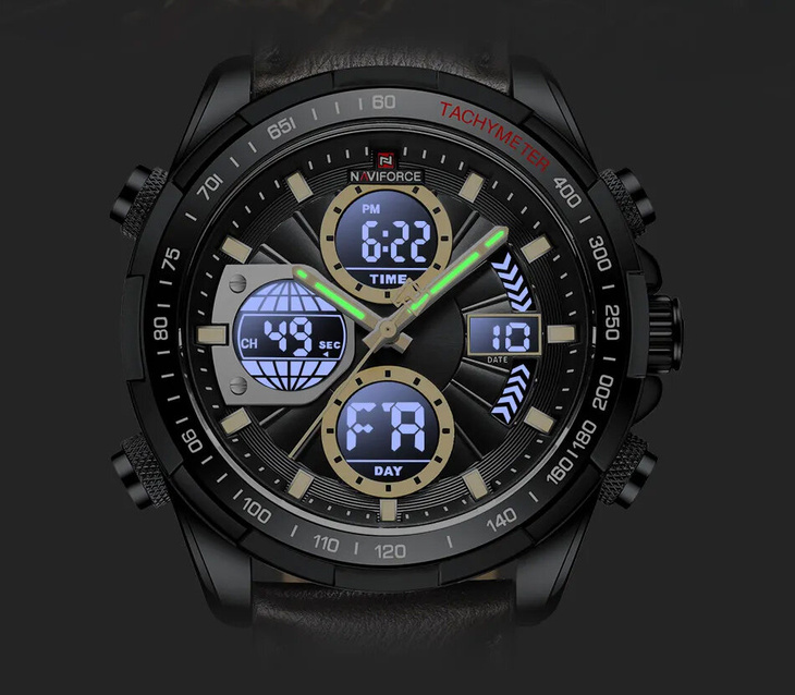 ZEGAREK MĘSKI NAVIFORCE NF9197L S/B/D.BN + BOX