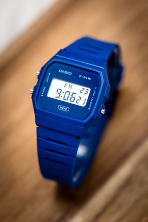 CASIO MEN'S WATCH F-91WB-2A1DF + BOX