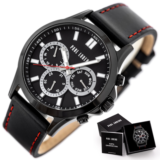 PAUL LORENS MALE WATCH - PL8071A2-1A3 (zg373a) + BOX
