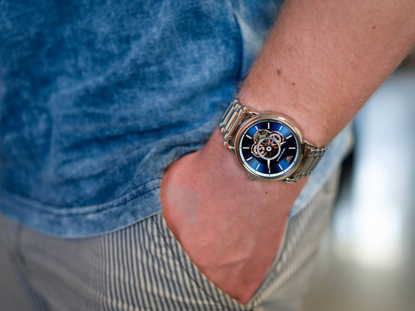 EMPORIO ARMANI LUIGI Open Heart AUTOMATIC men's watch AR60036