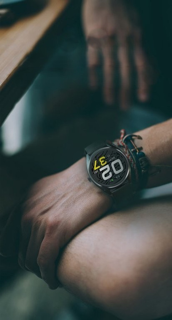 SMARTWATCH MĘSKI G. Rossi SW012-5 gold/gray + dodatkowa BRANSOLETA (sg007e)