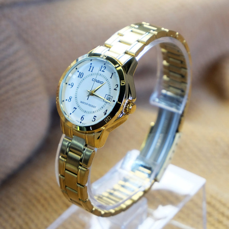 CASIO LTP-V004G-7BUDF WOMEN'S WATCH (zd568b) + BOX