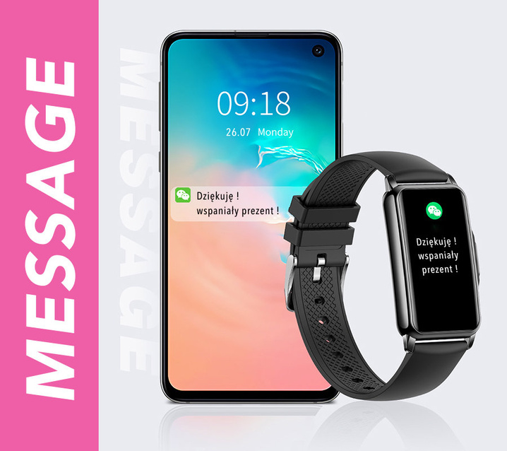 SMARTWATCH DAMSKI Rubicon RNCF04 - TRYBY SPORTOWE, MONITOR SNU (sr050b)