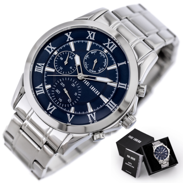 PAUL LORENS MALE WATCH - PL3844B2-6C1 (zg363f) + BOX