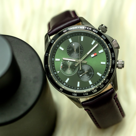 TOMMY HILFIGER MEN'S WATCH 1792017 Miles (zf113b) + BOX