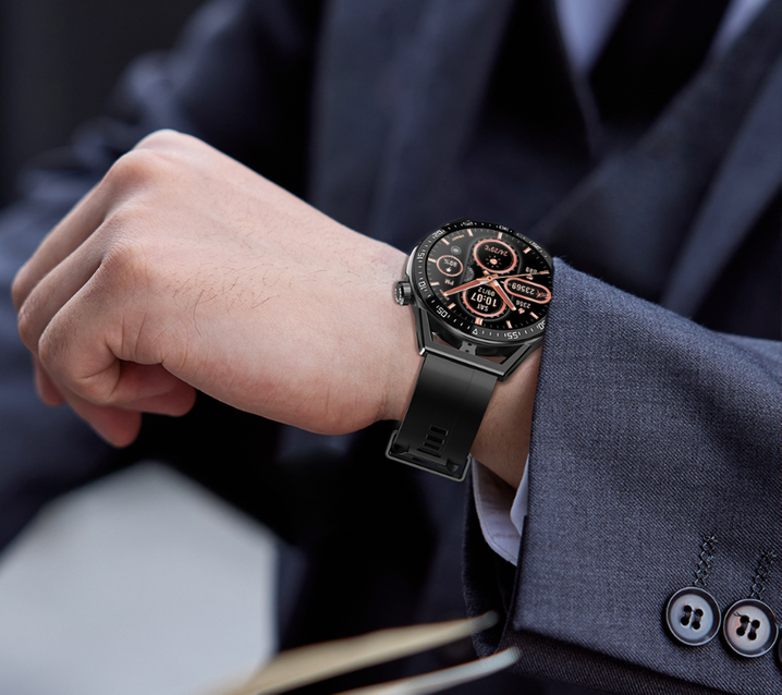 Rubicon RNCE88 MEN'S SMARTWATCH - CONNECTIONS, OWN dial (sr033d)
