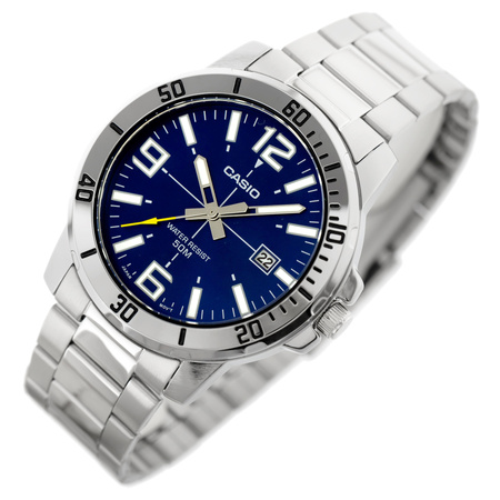 CASIO MEN'S WATCH MTP-VD01D-2B (zd175a) + BOX